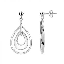 Boucles d'oreilles femme pendantes edora argent 925/1000 et oxydes
 - boucles-d-oreilles-femme - edora - 0