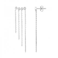 Boucles d'oreilles femme pendantes edora argent 925/1000 et oxydes
 - boucles-d-oreilles-femme - edora - 0
