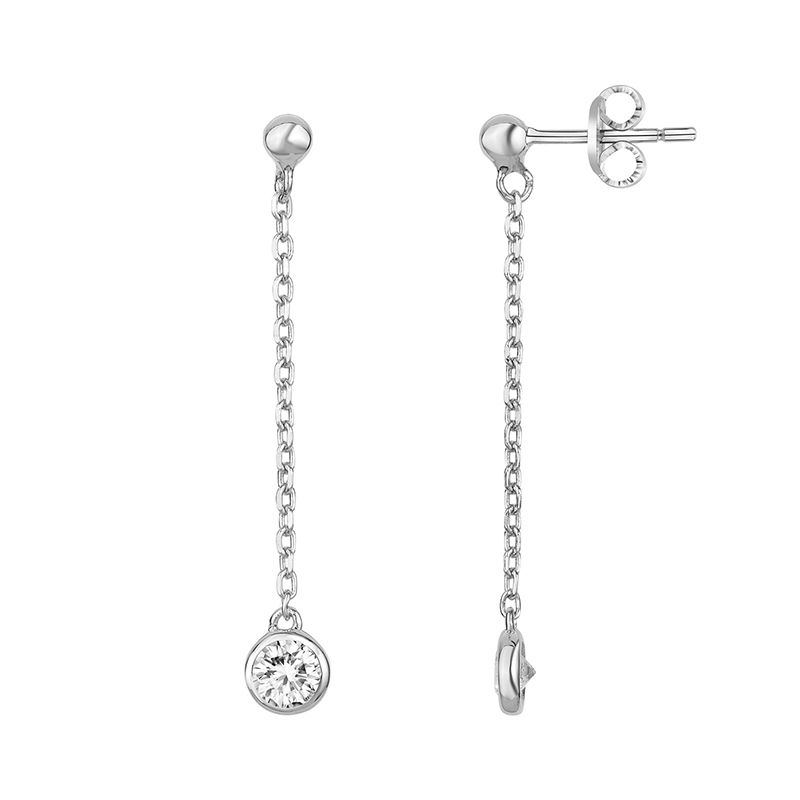 Boucles d'oreilles femme pendantes edora argent 925/1000 et oxydes
 - boucles-d-oreilles-femme - edora