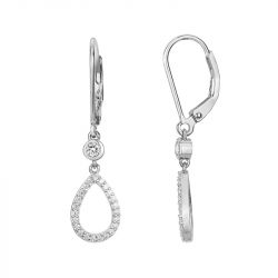 Boucles d'oreilles femme pendantes edora argent 925/1000 et oxydes
 - boucles-d-oreilles-femme - edora - 0