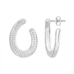 Boucles d'oreilles femme pendantes edora argent 925/1000 et oxydes
 - boucles-d-oreilles-femme - edora - 0