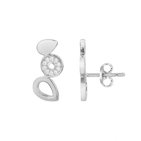 Boucles d’oreilles puce or, argent & clous d’oreille argent, or (3) - boucles-d-oreilles-femme - edora - 1