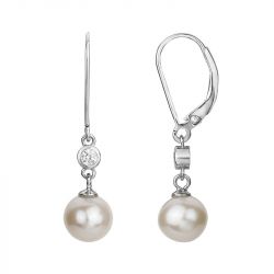 Boucles d'oreilles femme pendantes edora argent 925/1000 et perles
 - boucles-d-oreilles-femme - edora - 0