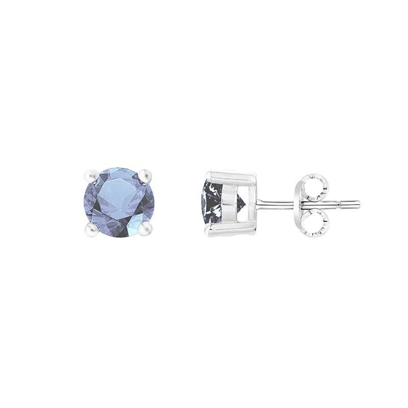 Boucles d'oreilles femme puces edora argent 925/1000 et spinelles 
 - boucles-d-oreilles-femme - edora