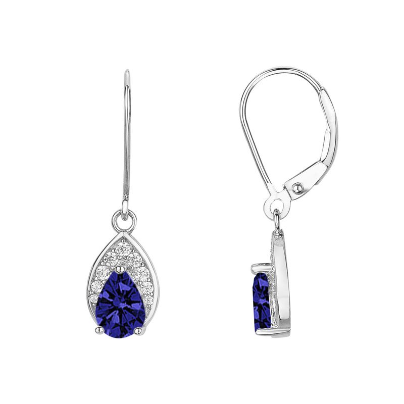 Boucles d'oreilles femme pendantes edora argent 925/1000 et spinelles - pendantes - edora