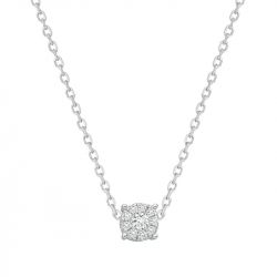 Collier femme rond serti edora argent 925/1000 et oxydes - colliers-femme - edora - 0