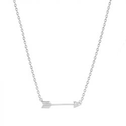 Collier femme flêche edora argent 925/1000 et oxydes - colliers-femme - edora - 0