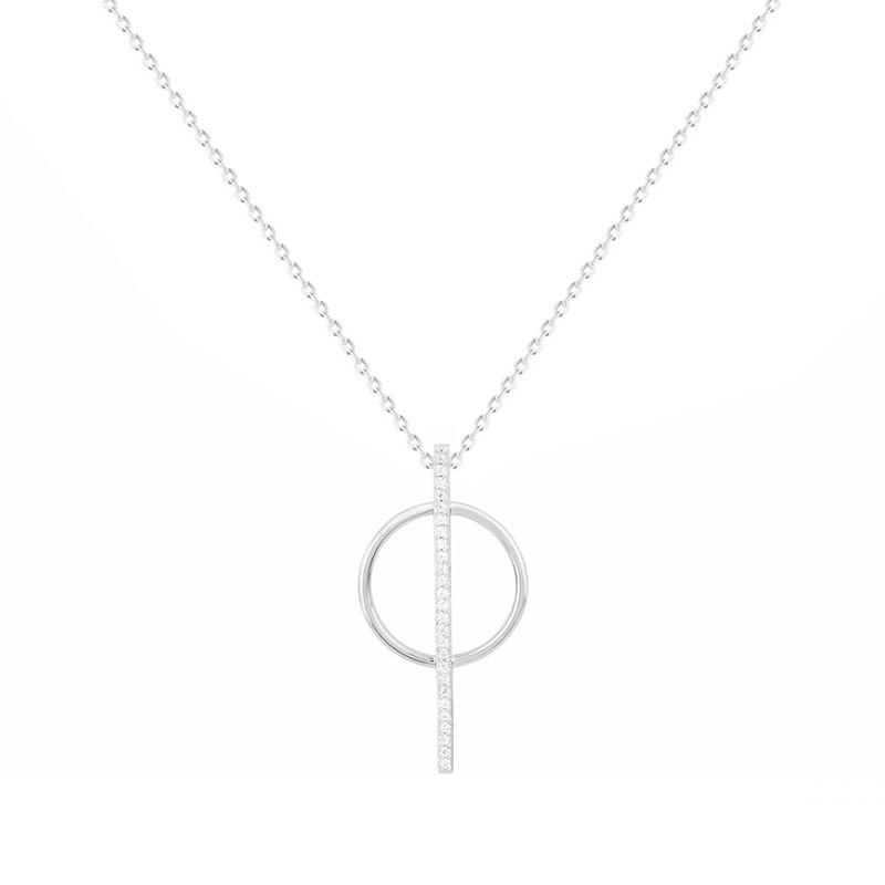 Collier femme edora argent 925/1000 et oxydes - colliers-femme - edora