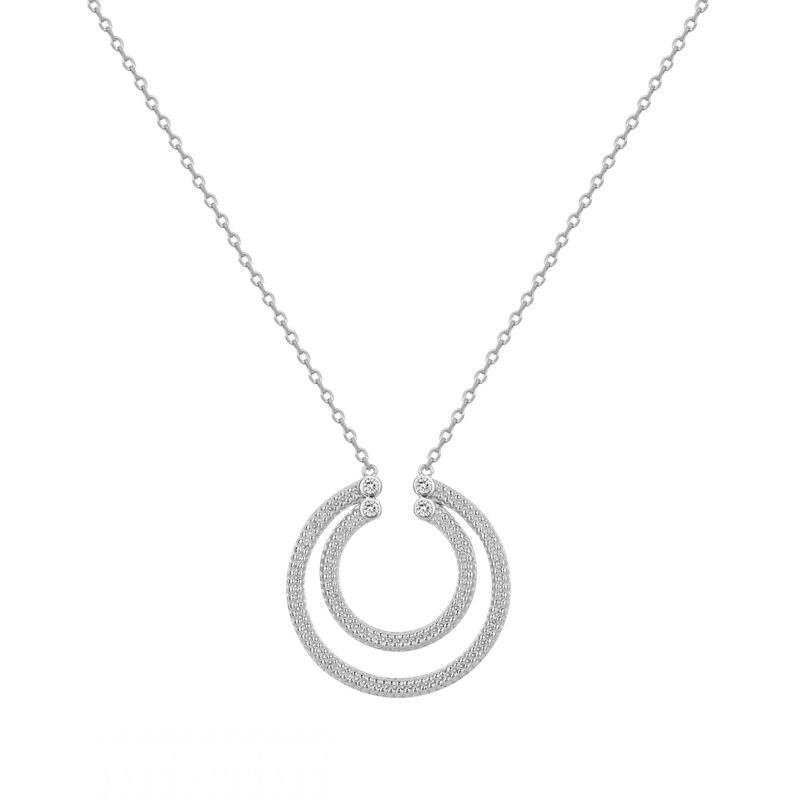 Collier femme edora argent 925/1000 et oxydes - colliers-femme - edora