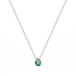 Collier femme edora argent 925/1000 et spinelle verte - colliers-femme - edora - 0