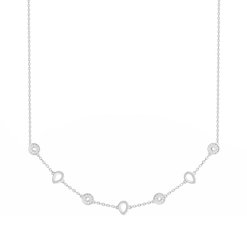 Collier femme edora argent 925/1000 et oxydes - colliers-femme - edora