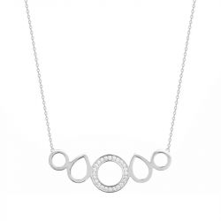 Collier femme edora argent 925/1000 et oxydes - colliers-femme - edora - 0