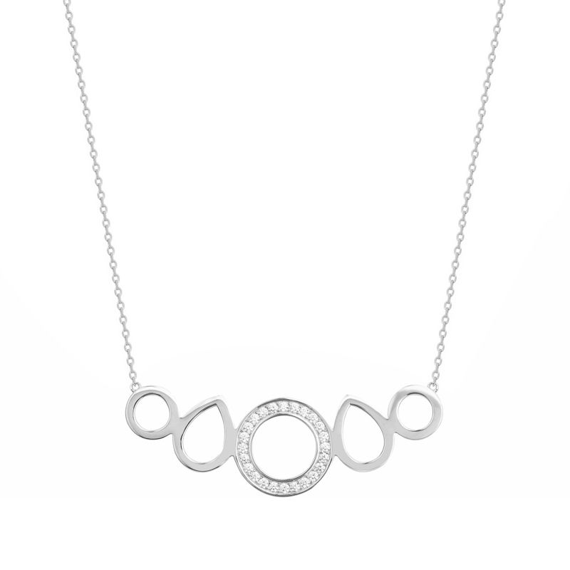 Collier femme edora argent 925/1000 et oxydes - colliers-femme - edora