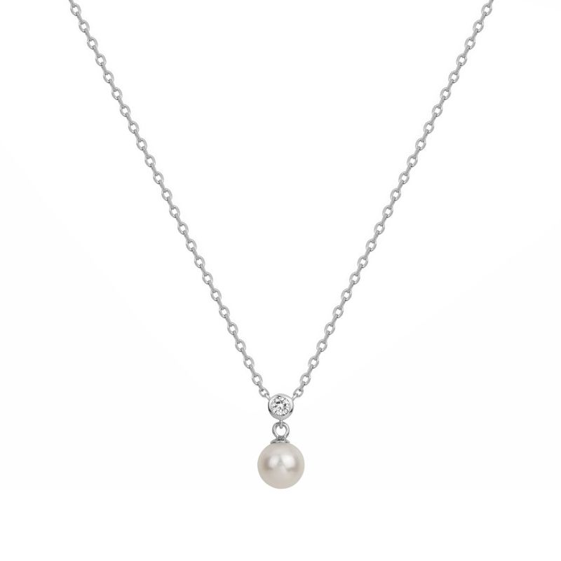 Collier femme edora argent 925/1000 et perle - colliers-femme - edora