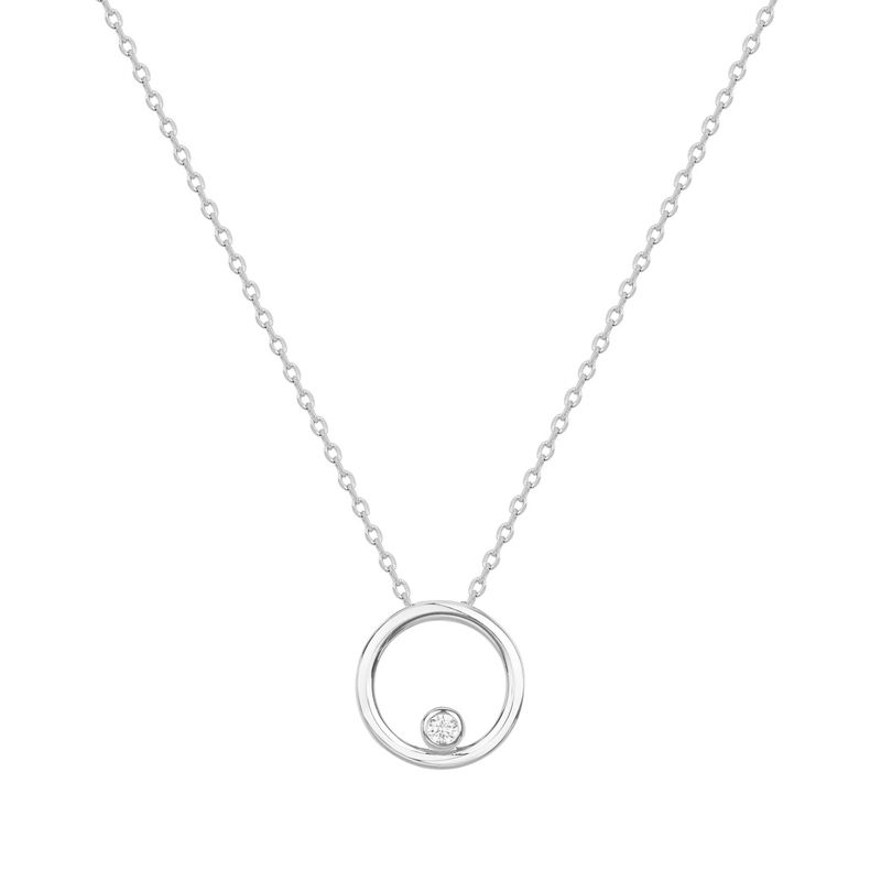 Collier femme cercle edora argent 925/1000 et oxyde - colliers-femme - edora