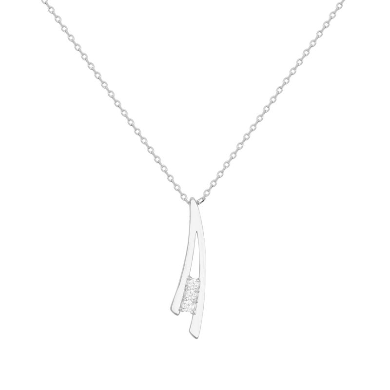 Collier femme trilogie edora argent 925/1000 et oxydes - colliers-femme - edora