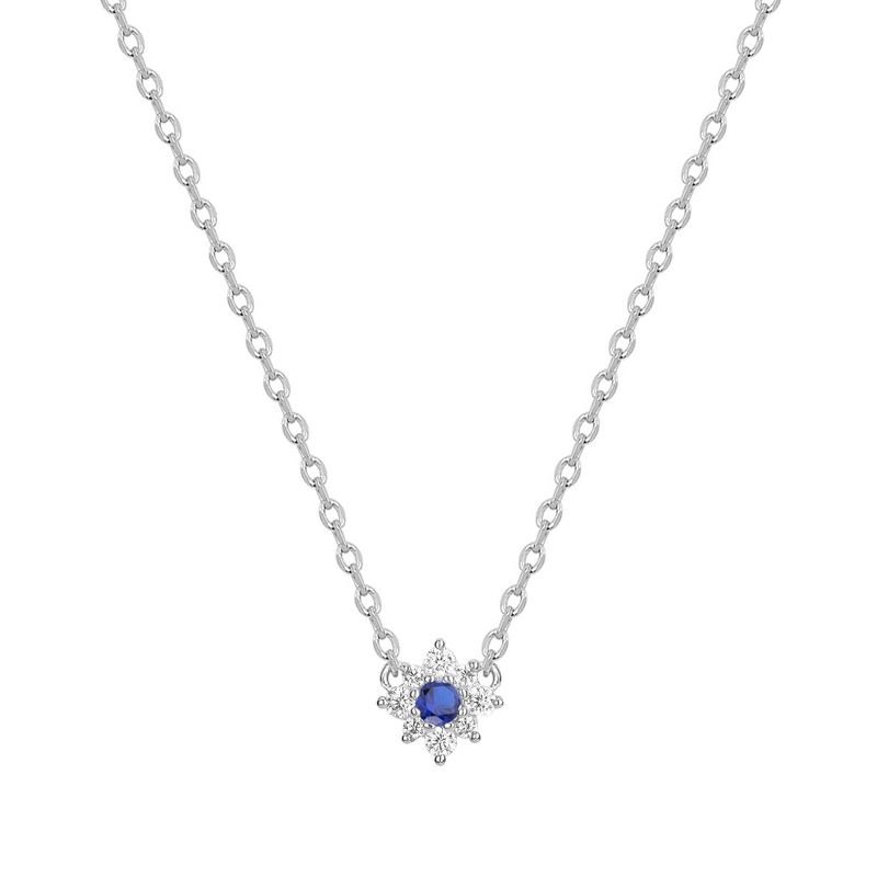 Collier femme solitaire edora argent 925/1000 et spinelle - colliers-femme - edora