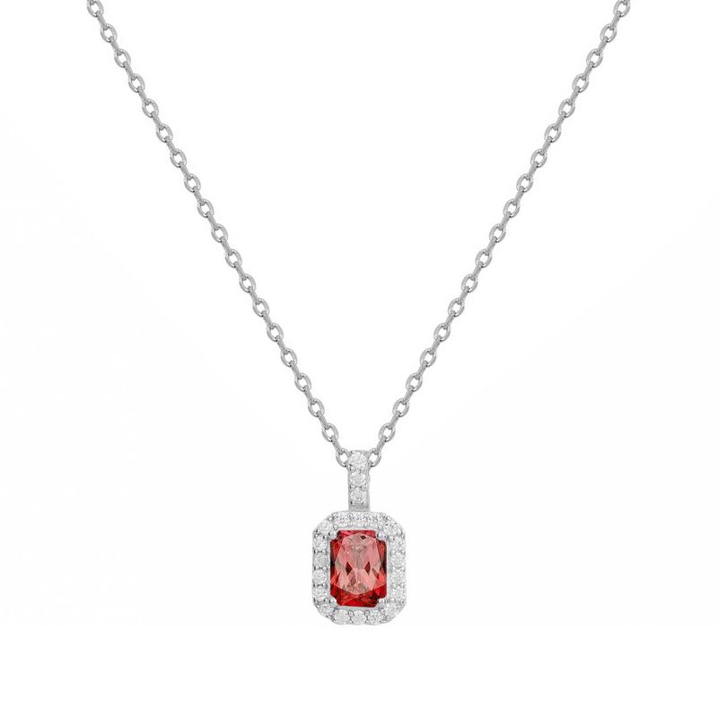 Collier femme edora argent 925/1000 et spinelle - colliers-femme - edora