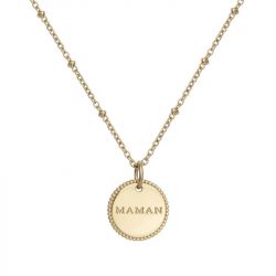 Collier femme phebus acier doré  - fete-des-meres - edora - 0