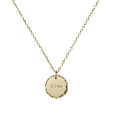 Collier femme love phebus acier doré – colliers femme
