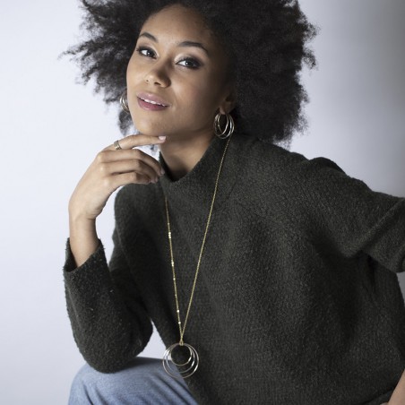 Collier femme phebus acier multicolore – colliers femme