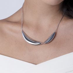 Colliers acier: colliers acier inoxydable & chaines acier (12) - colliers-femme - edora - 2