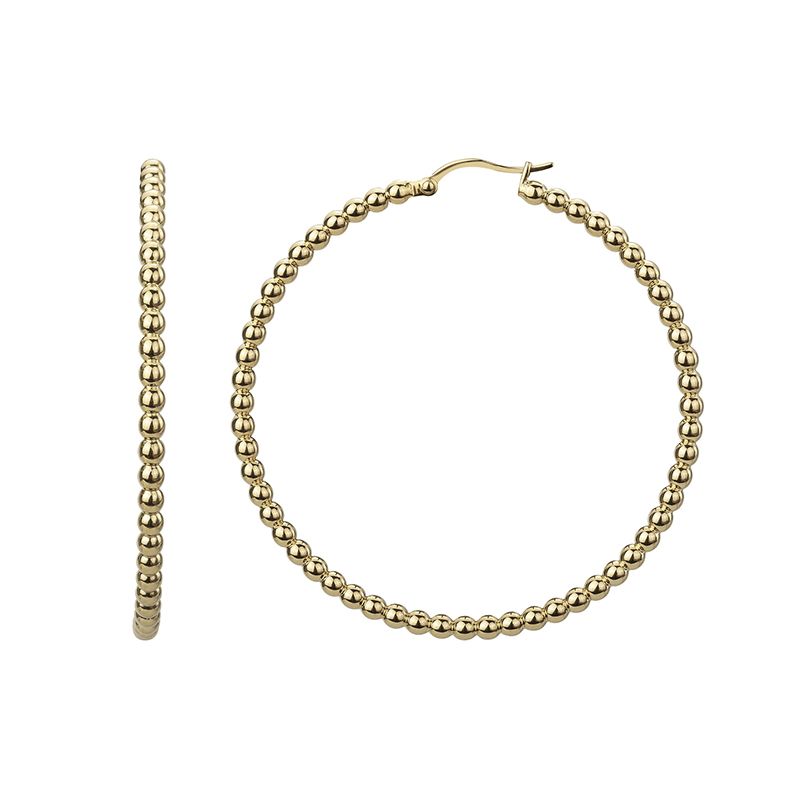 Boucles d'oreilles femme créoles phebus acier doré  - creoles - edora