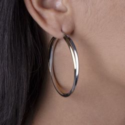 Boucles d’oreilles femme: pendantes, créoles, puces & piercing (17) - creoles - edora - 2