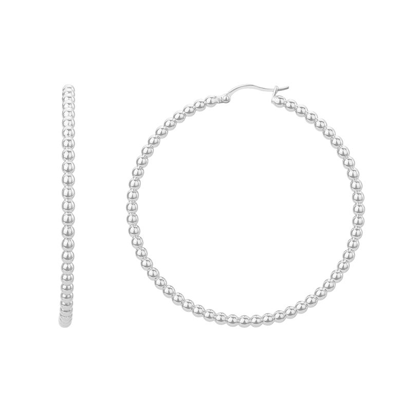 Boucles d'oreilles femme créoles phebus acier argenté - creoles - edora