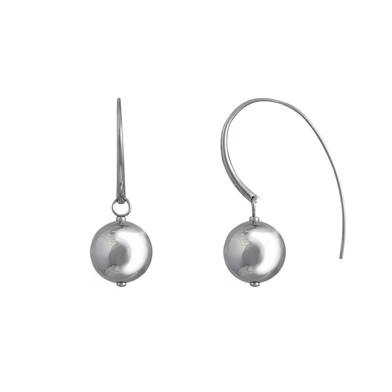 Boucles d'oreilles femme pendantes boules phebus acier  - boucles-d-oreilles-femme - edora