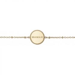 Bracelet or & argent, bracelet plaqué or, bracelet cuir & tissu (52) - bracelets-femme - edora - 2