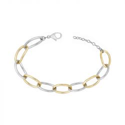 Bracelet femme phebus acier bicolore - bracelets-femme - edora - 0