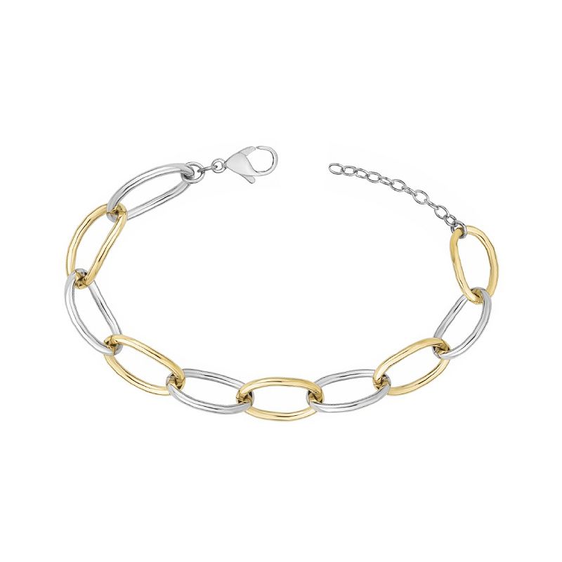 Bracelet femme phebus acier bicolore - bracelets-femme - edora