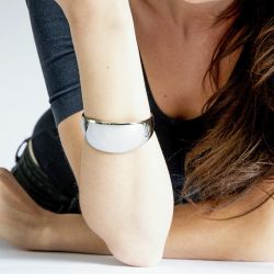 Manchette femme: bracelet manchette georgette, argent & or femme (5) - bracelets-femme - edora - 2