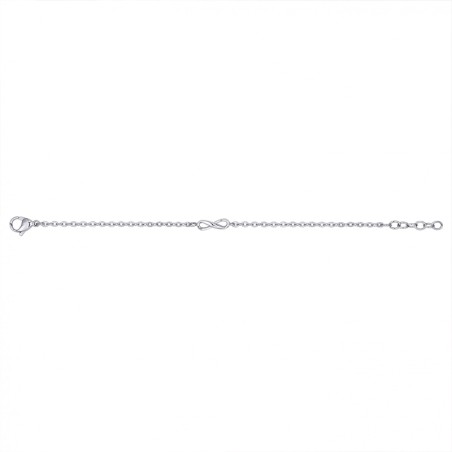 Bracelet femme signe infini phebus acier argenté – bracelets femme