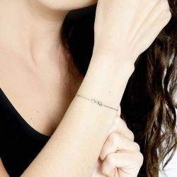 Bracelet femme signe infini phebus acier argenté - bracelets-femme - edora - 3
