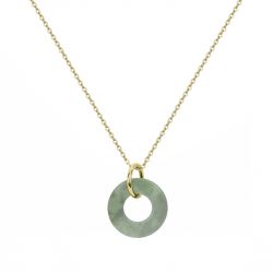 Collier femme phebus acier doré et acetate    - colliers-femme - edora - 0