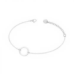 Bracelet femme cercle phebus acier argenté - bracelets-femme - edora - 0