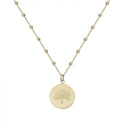 Collier femme arbre de vie phebus acier doré  - colliers-femme - edora - 0