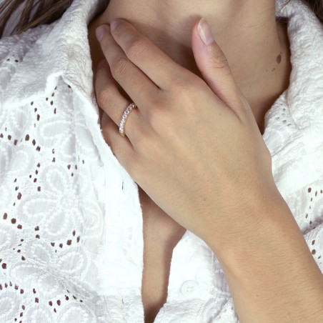 Bague femme alliance or 750/1000 jaune et diamants edo3l009jb2.750mil – bagues de mariage