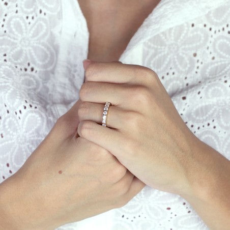 Bague femme alliance or 750/1000 jaune et diamants edo3l076jb2.750mil – bagues de mariage