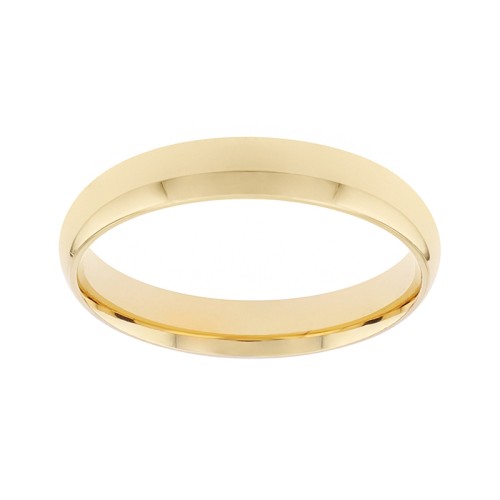 Bague Mixte Alliance demi-jonc confort OR 750/1000 jaune 