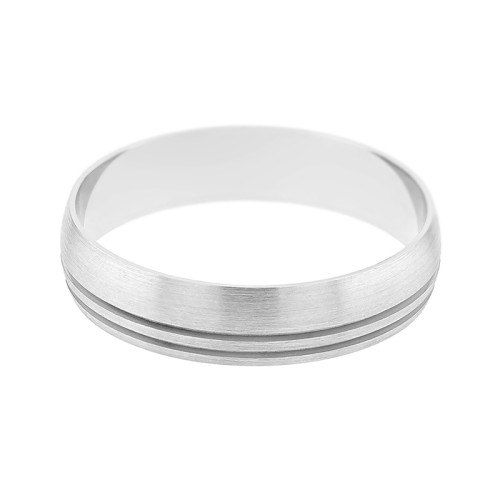 Bague Mixte Alliance contemporaine OR 750/1000 blanc 