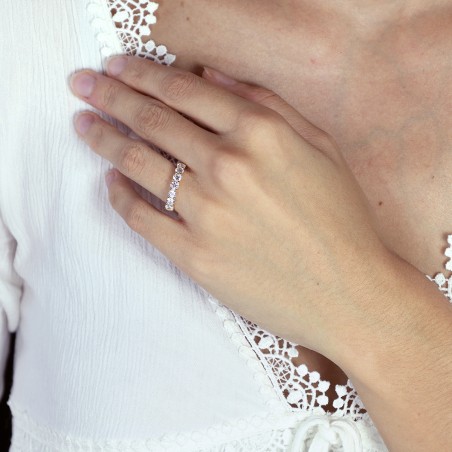 Bague femme alliance or 750/1000 jaune et diamants edo3l011jb2.750mil – bagues de mariage