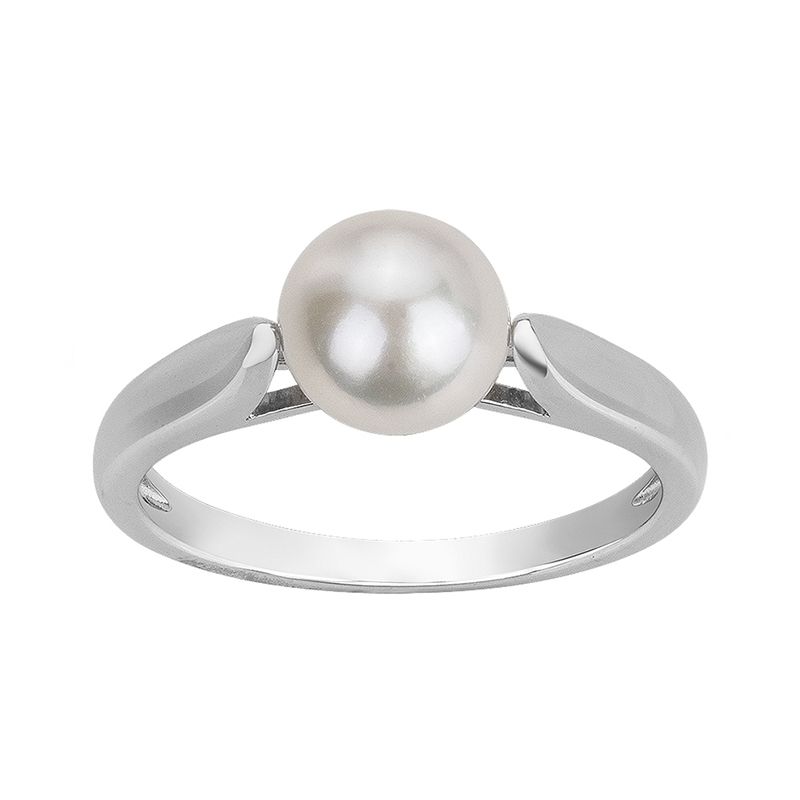 Bague femme edora argent 925/1000 et perle 
 - bagues-femmes - edora