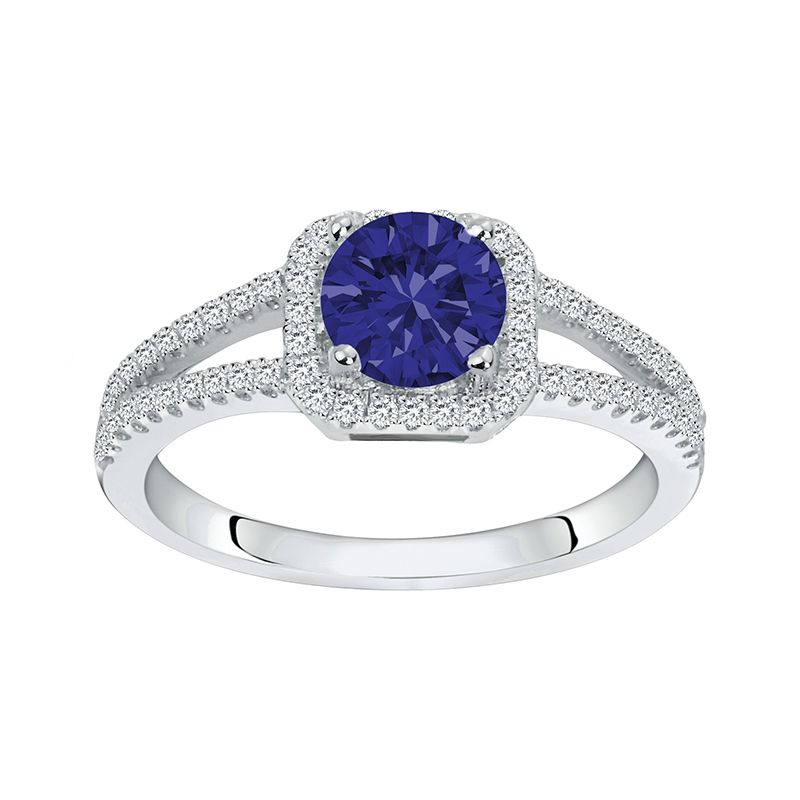 Bague femme solitaire edora argent 925/1000 et spinelle 
 - bagues-femmes - edora