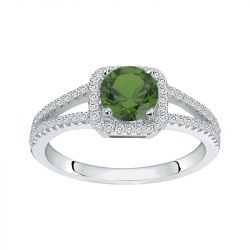 Bague femme solitaire edora argent 925/1000 et spinelle 
 - bagues-femmes - edora - 0