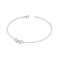 Bracelet femme noeud edora argent 925/1000 et oxydes - bracelets-femme - edora - 0