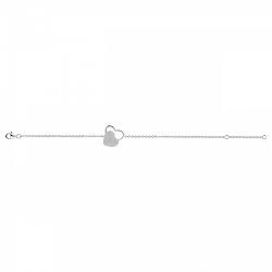 Bracelet femme double coeurs edora argent 925/1000 et oxydes - bracelets-femme - edora - 2
