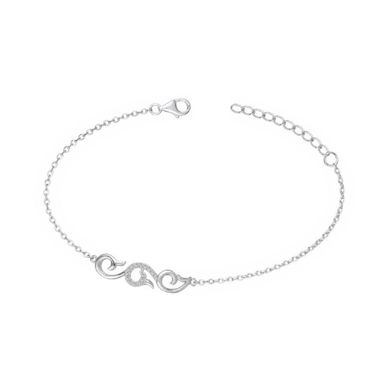 Bracelet femme edora argent 925/1000 et oxydes - bracelets-femme - edora